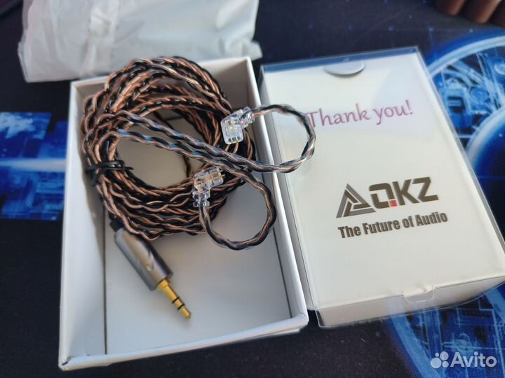 Наушники гарнитура KZ Edxs 3.5 4.4 qdc цап dac