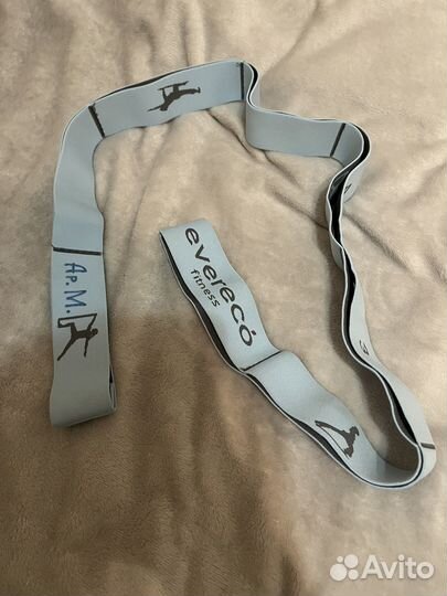 Резинка тканевая эспандер для растяжки с петлями