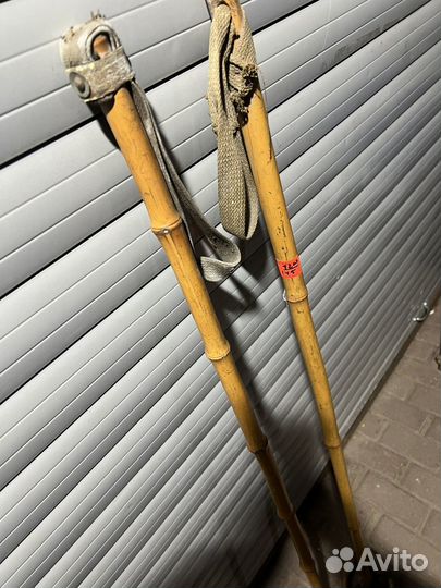 До военные старинные бамбуковые лыжные палки 145