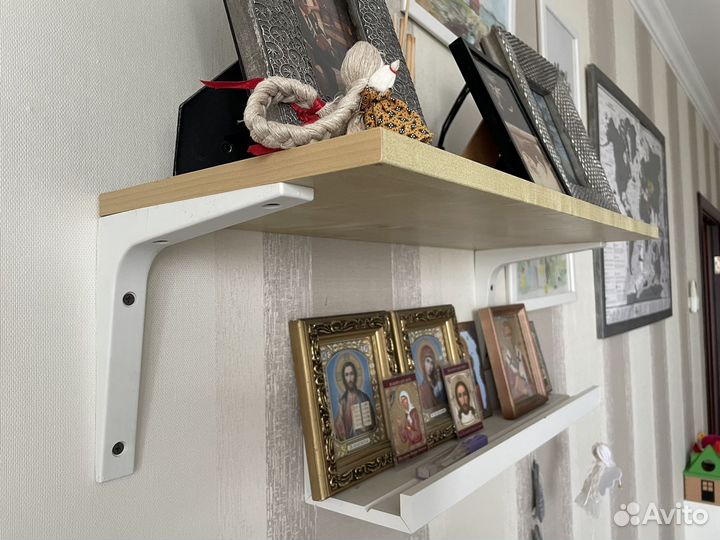 Полка настенная навесная бу