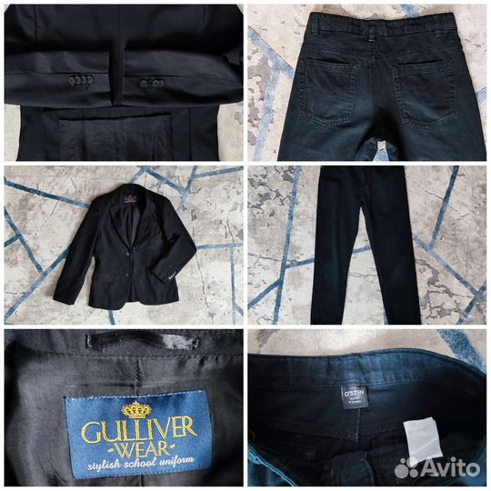 Пиджак gullivеr/брюки o'stin в школу 146/152