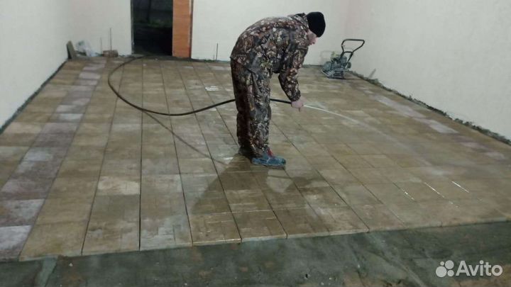 Установка тротуарной плитки