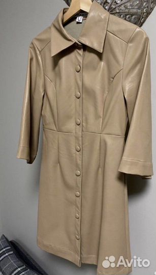 Кожаное платье 40-42 размер