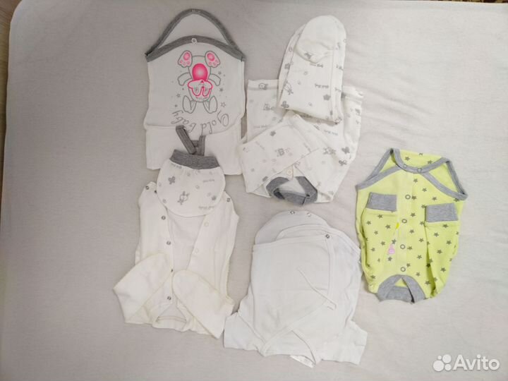 Вещи пакетом, Набор детских вещей 0-3 месяца