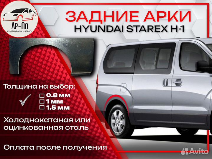Ремонтные арки на Hyundai Starex H-1 задние