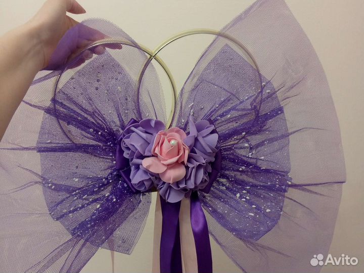 Кольца на машину свадебные