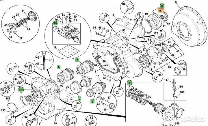 Сальник трансмиссии JCB 904/20226