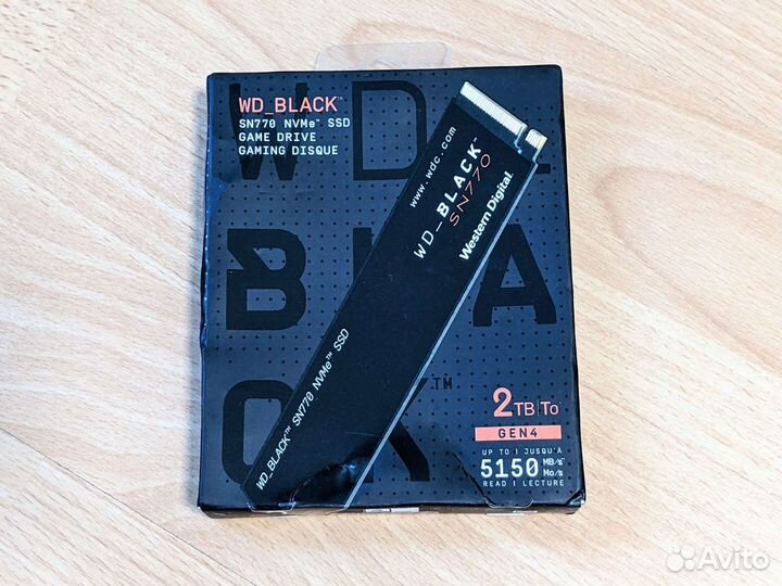 Новый SSD 2 Tb WD Black SN770 Game Drive