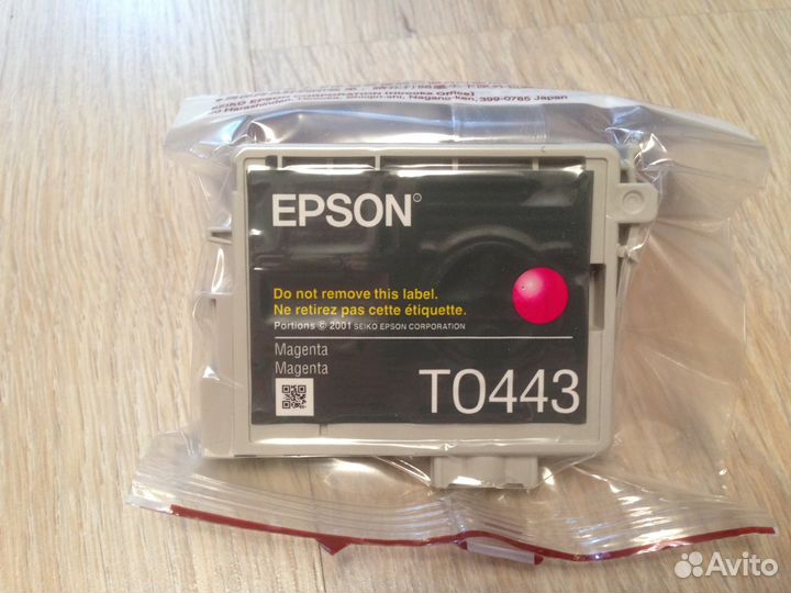 Картридж Epson T0443, T0444 оригинал