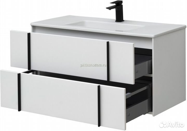 Allen Brau Reality 1.32007.WM Тумба с раковиной, белая матовая