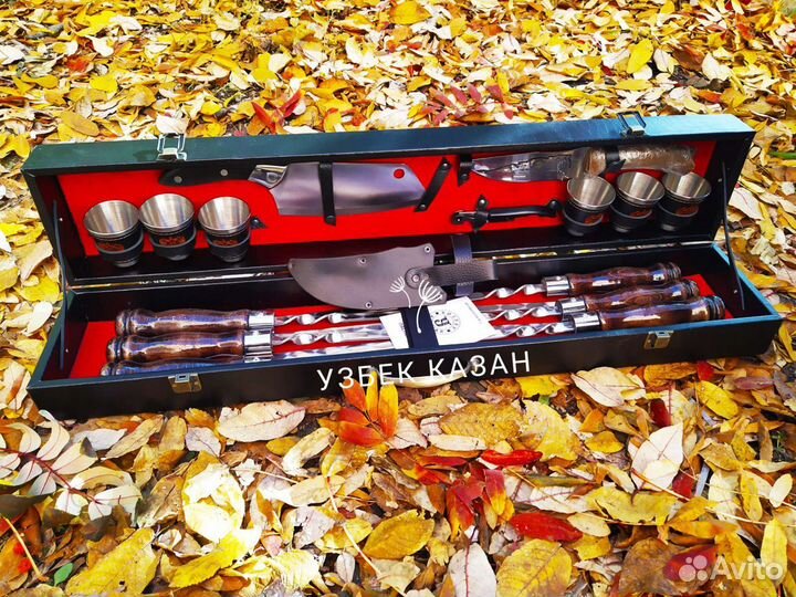 Набор шампуров в кейсе 