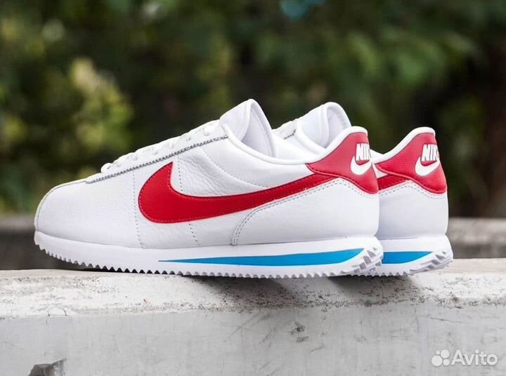 Кроссовки Nike Cortez Classic White Red Leather