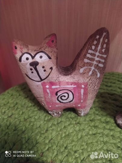 Глиняные фигурки. Кошек и собак