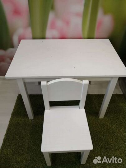 Детский стол и стул IKEA сундвик