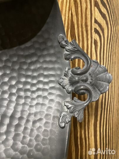 Ваза конфетница фруктовница олово Европа 37см