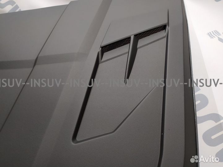 Накладка на капот Барс, Нива 2121 матовая