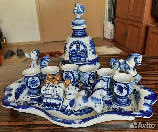 Подарочный набор гжель «Пожарная дружина