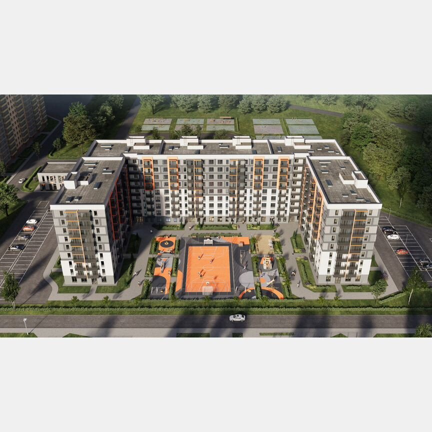 1-к. квартира, 38,1 м², 2/9 эт.