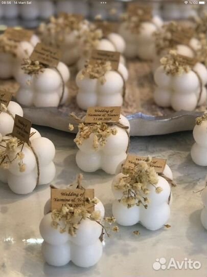 Таросики на свадьбу крещение свеча бонбоньерка