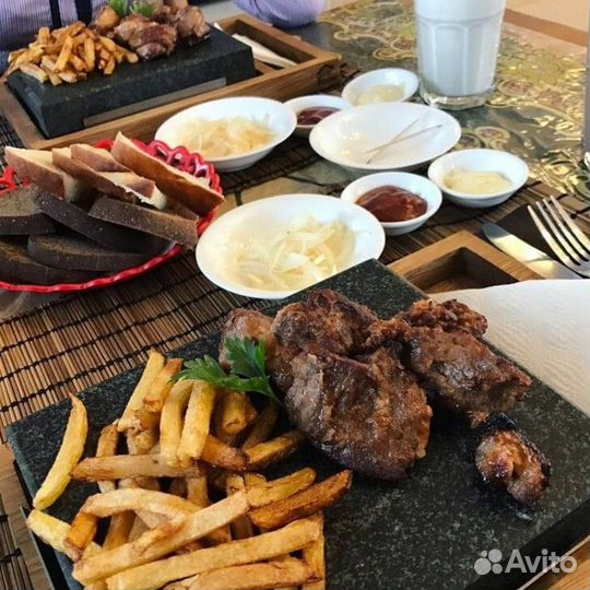 Вулканический гриль камень