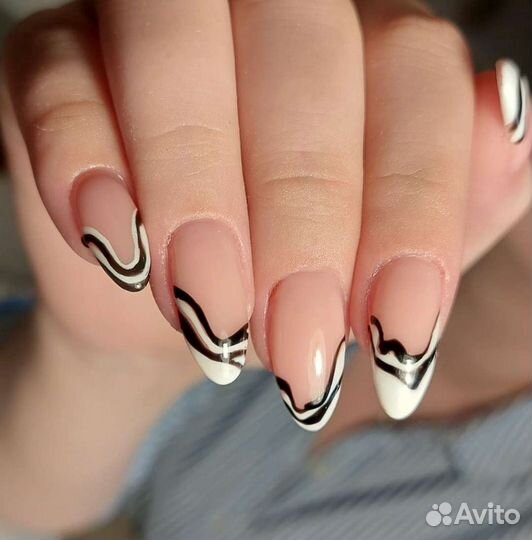 Маникюр+наращивание ногтей