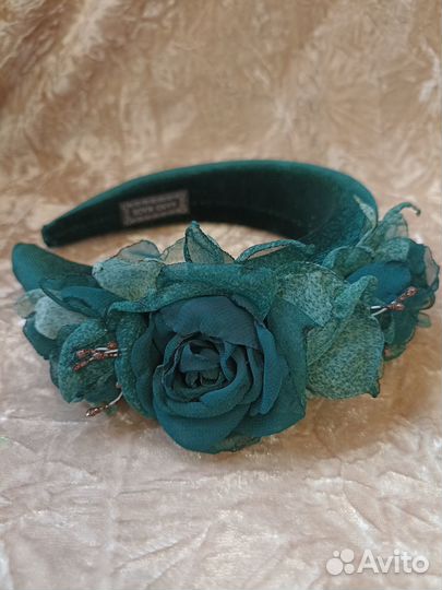 Ободок с цветами