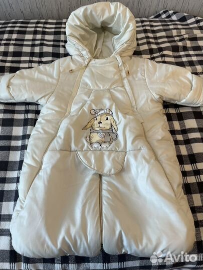 Зимний конверт в коляску на овчине 68