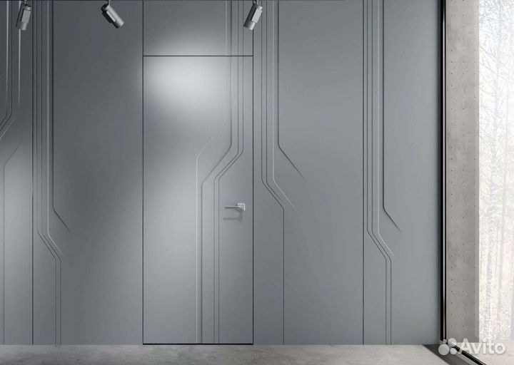 Двери скрытые межкомнатные под отделку