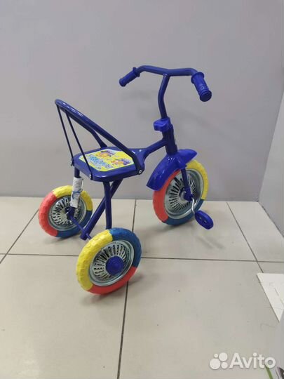 Детский трехколесный велосипед Синий