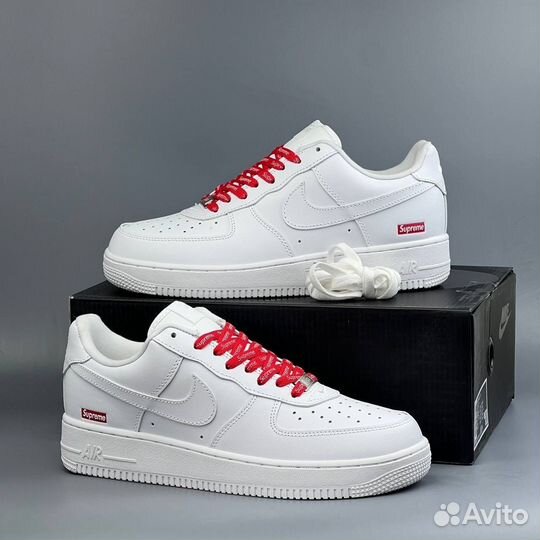 Кроссовки Nike Air Force 1 Low Supreme White