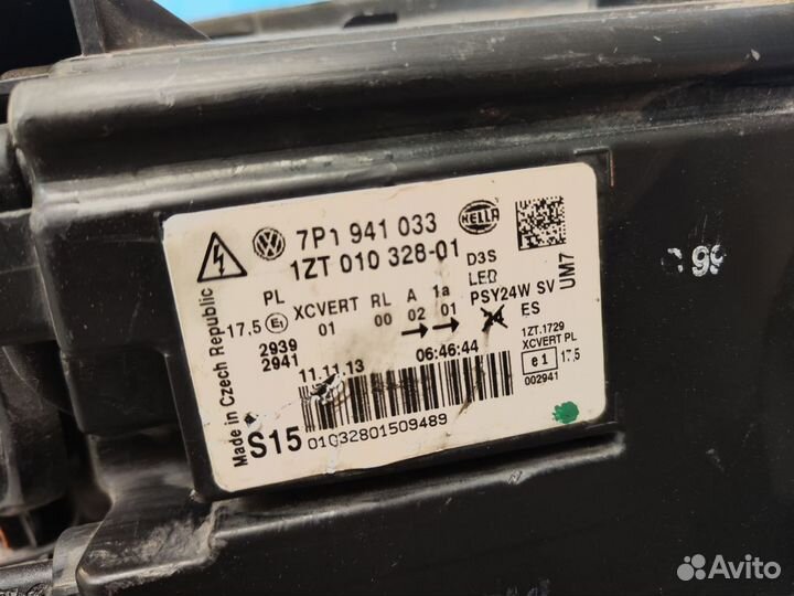 Фара левая Volkswagen Touareg 2 2010-2018