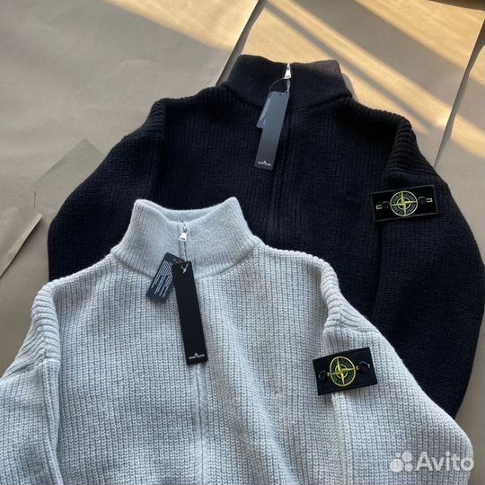 Зип свитер stone island