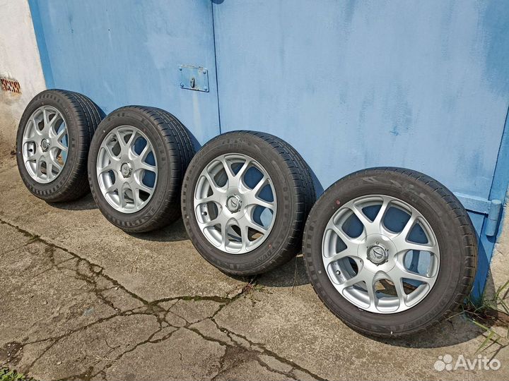 Литые диски kosei с резиной dunlop 205*60*R16