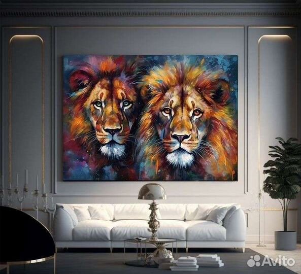 Картины львов Ручная работа маслом