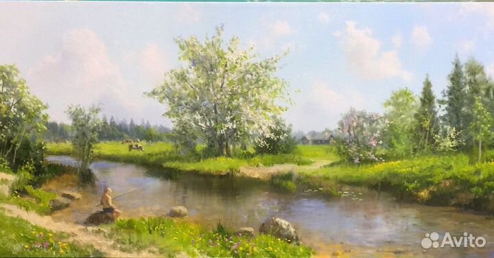 Картина маслом на холсте пейзаж