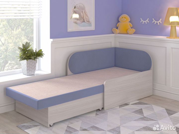 Кровать-диван раскладная с местом для хранения