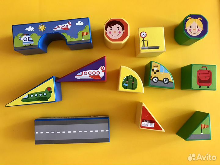 Игровой набор кубиков, аэропорт