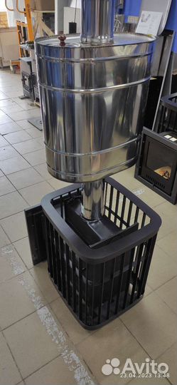 Печь для бани Варвара каменка мини пс + Бак 55 л