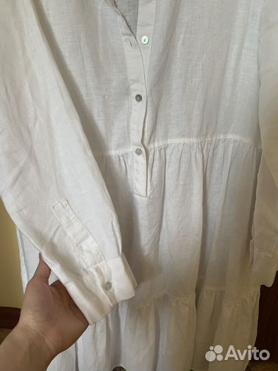 Платье mango лен