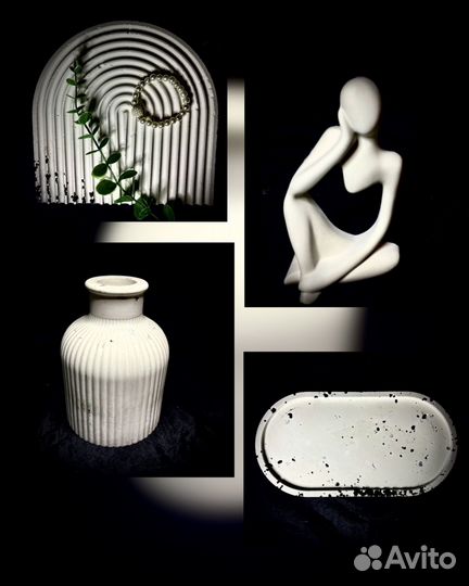 Фигурки из гипса в ассортименте