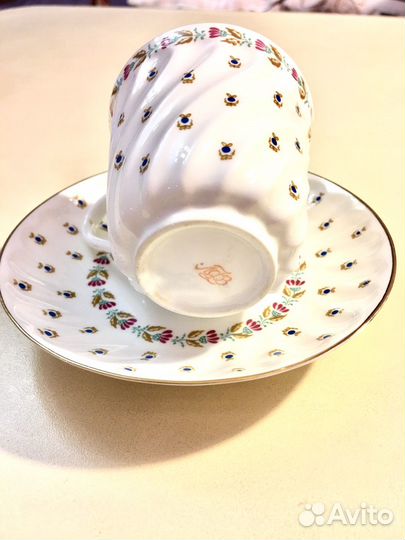 Кофейная пара лфз. Костяной нежный фарфор