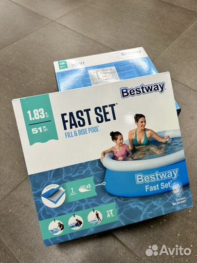 Новый бассейн надувной 183/51
