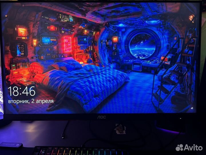 Монитор AOC 24G2U/BK 144гц