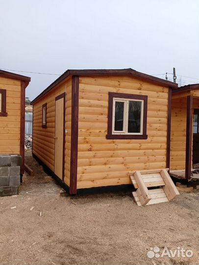 Мобильная баня под ключ 4х2 3 метра