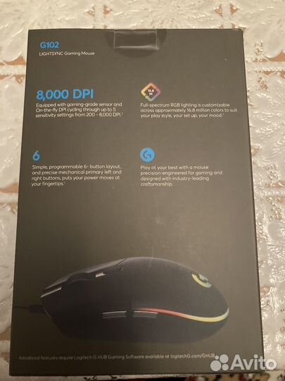 Игровая мышь logitech g102
