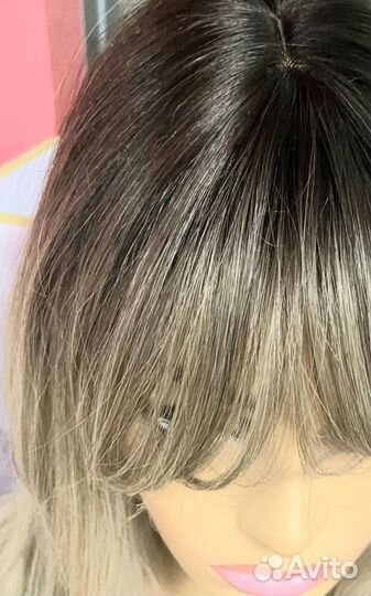 Парик из волос новый длинный 60 см,каскад