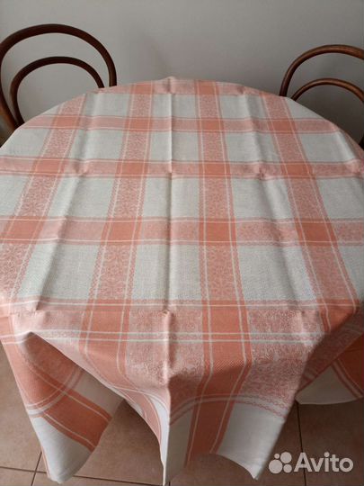 Скатерть + салфетки лен ссср. Новые