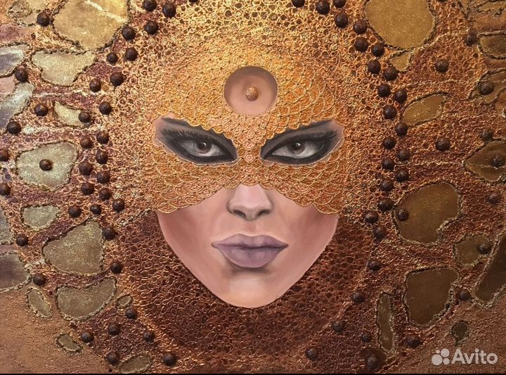 Картина интерьерная, 70*90 см. «Восточная девушка»