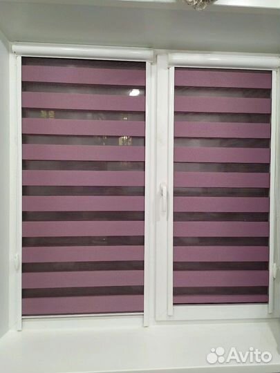 Рулонные шторы день ночь