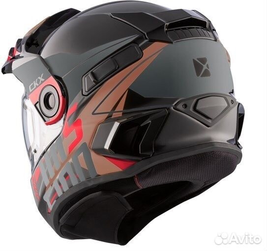 Шлем CKX mission AMS EDL ramble RED/BR размер S